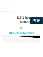ICT & Research Methodology: Dr. Aliyu Rufai Yauri