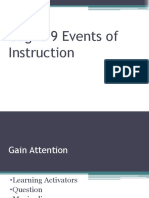 Gagne 9 Events of Instruction