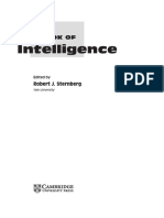 Intelligence: Handbook of