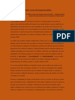 Simmel a Través Del Transporte Público.