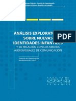 Análisis Exploratorio Sobre Nuevas Identidades Infantiles y Su Relación Con Los Medios Audiovisuales de Comunicación PDF