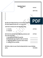 Class 3 Revision Test 2