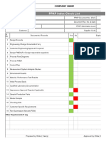 PPAP Workbook Template