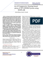 Result Analysis of Compressive Sensing based Channel Estimation of TFT-OFDM System using MATLAB