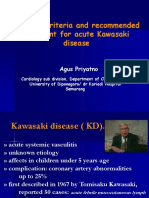 Diagnosis Criteria and Recommended Treatment For Acute Kawasaki Disease