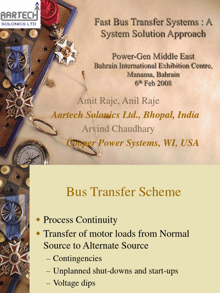 Fast Bus Transfer Systems Guide | PDF | Electrical Grid | Power Station