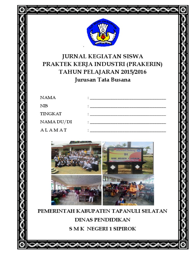 Laporan Prakerin Smk Tata Busana Seputar Laporan