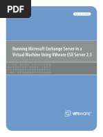 Running Microsoft Exchange Server in A Virtual Machine Using Vmware Esx Server 2.5