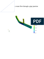 Incompressible Water Flow Through A Pipe Junction