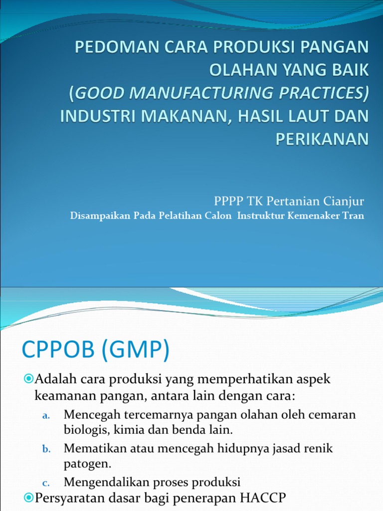 GMP | PDF