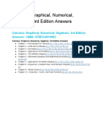 Calculus Graphical Numerical Algebraic 3rd Edition Answers