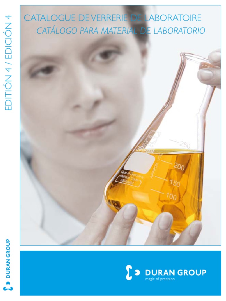 DURAN Laboratory Glassware Catalogue Francais Espanol Original PDF