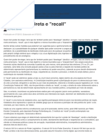 Democracia Direta e Recall - Jus.com