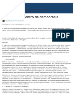 A Corrupção Dentro Da Democracia - Jus.com
