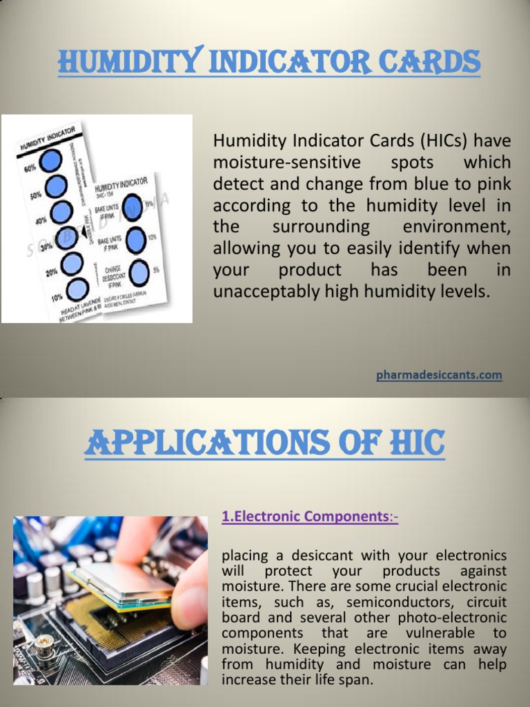 Humidity Indicator Card How to Read Manufactured Goods Technology