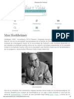 Max Horkheimer Biografia
