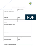 Technical and Financial Project Proposal Template: The Proposal Can Be Written in English or Spanish