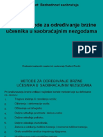 Metode Za Odredjivanje Brzine