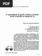 A Regionalização Da Grande Indústria Do Brasil