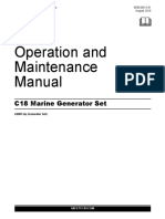 C18 MARINE GENERATOR SET Operation & Maintenance Manual