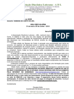 Carta de Motivação Semana de Canto 2018