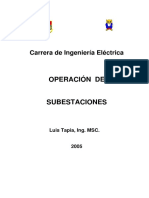 Operacion en Subestaciones