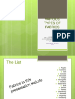 Types of Fabrics