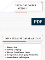  Iman Sebagai Dasar Akidah