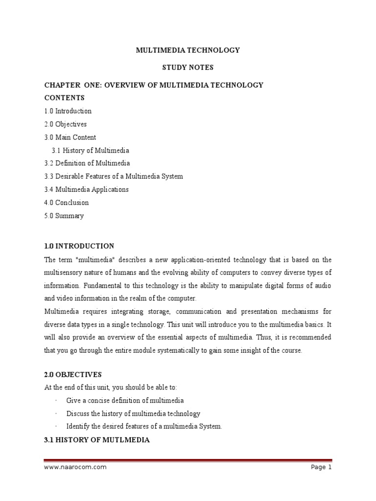 Multimedia Technology PDF | PDF | Real Time Computing | Multimedia