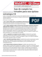 5 Leyes Que Han de Cumplir Los Asistentes Virtuales para Una Óptima Estrategia CX - Relación Cliente