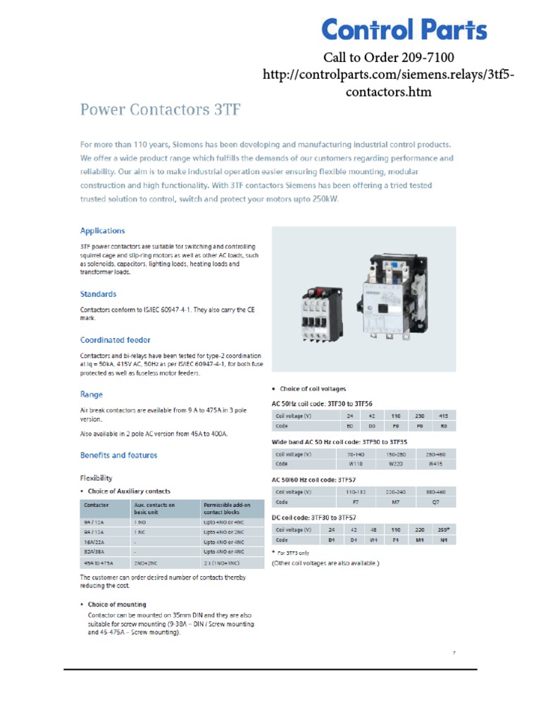 3tf50.datasheet SIEMENS | PDF