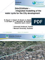 DAnCE4Water - Concept for Integrated Modelling of the Water Cycle for the City Development Wolfgang Rauch, University of Innsbruck