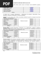 Exercicio Departamentalizacao - Para Resolver