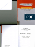 MEJORAR LA ESCUELA: Acerca de La Gestión y La Enseñanza PDF