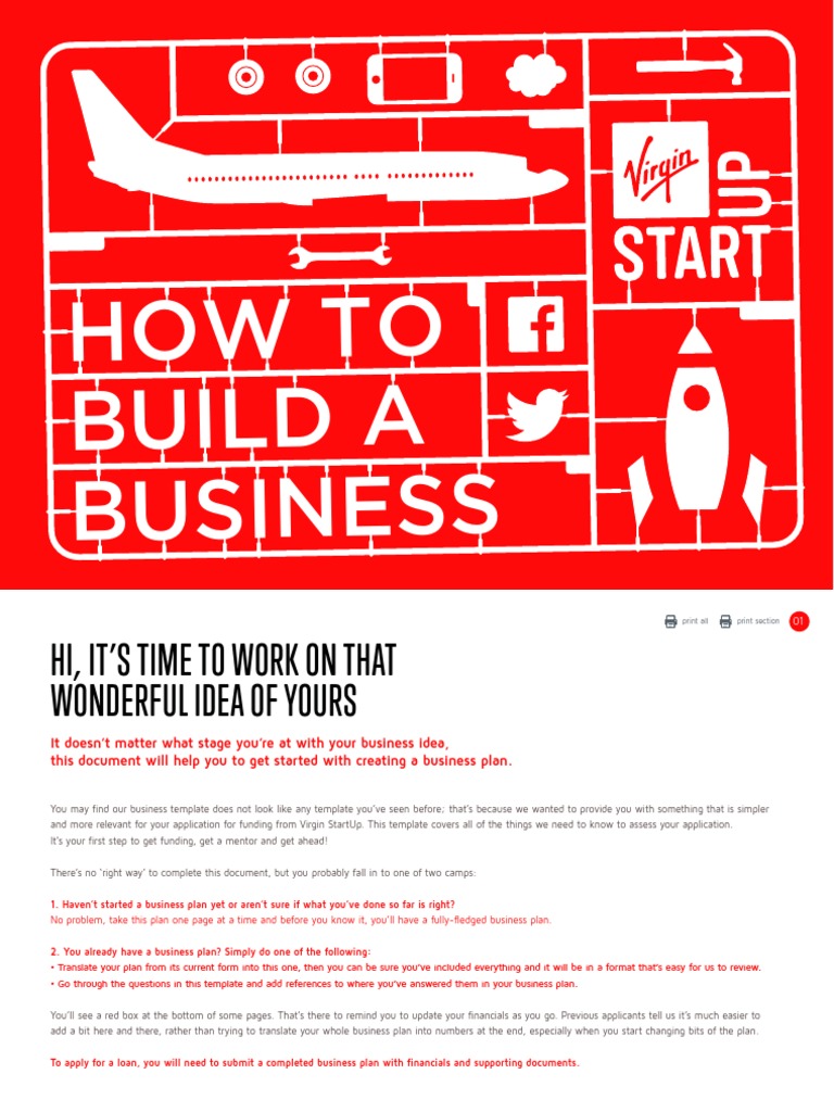 Virgin Startup Business Plan Intellectual Property