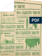Film Collector's Registry Volume 5, Number 9 October 1973
