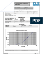 One Dimensional Consolidation Properties: (Oedometer)