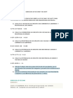 Ejercicios Ley de Ohm y de Watt