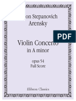 Arensky - Violin Concerto (Full Score)