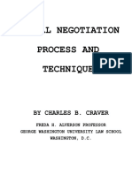 Craver Charles B.-Legal Negotiation Process and Techniques