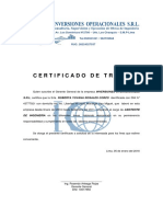 Certificado de Trabajo Roberta Rosales Corzo