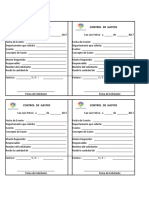 Formato Control de Gasto