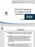 PMI-ANSI Standards Development and the Scheduling Standard