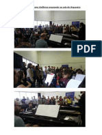 Coro e Orquestra Sinfônica Ensaiando Na Sala Da Orquestra