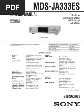 Nakamichi 1000II – Manuel Technique Original – Service Manual Vintage Hi-Fi