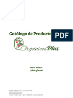 Catálogo de Productos - Orgánicos Plus