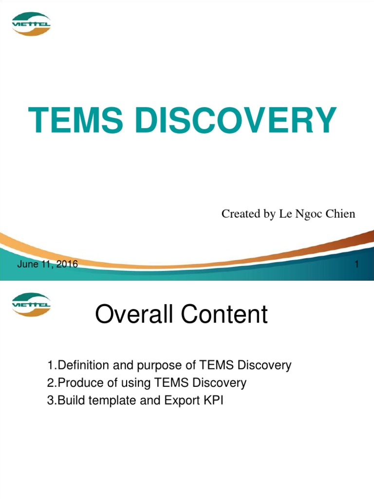 Introduction Of Tems Discovery Pdf Geographic Information System