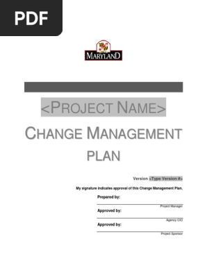 Change Management Plan