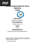 Tarea 5 de La Unidad 1 Educacion a Distancia