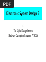 Electronic System Design 3: 1. The Digital Design Process Hardware Description Language (VHDL)